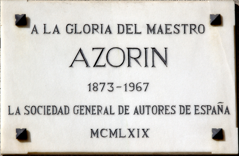 Placa de Azorín