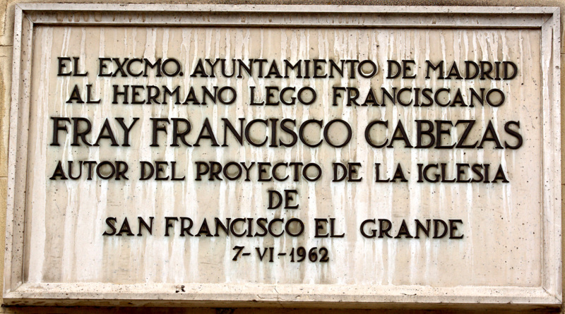 Placa de Francisco Cabezas
