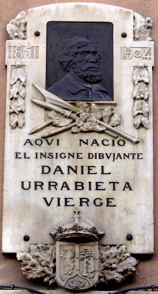 Placa de Daniel Urrabieta